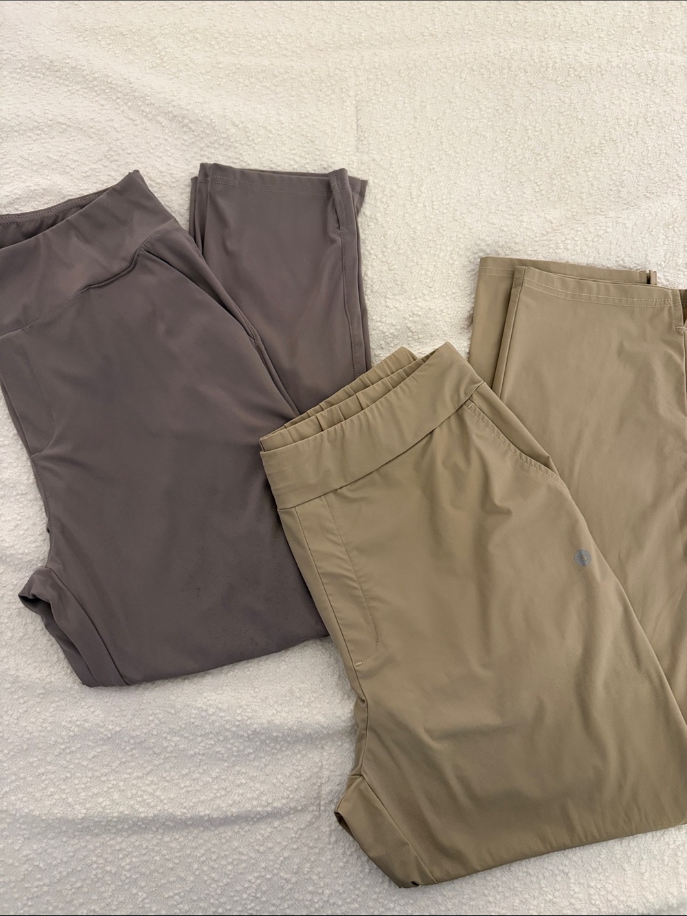 BUNDLE! Women's Relaxed Stretch Pants - Dusty grey & Tan